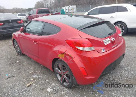 2016 Hyundai Veloster from USA, damaged, VIN KMHTC6AD7GU286842